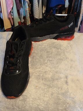 Men's Black & Red Sneakers NWOT